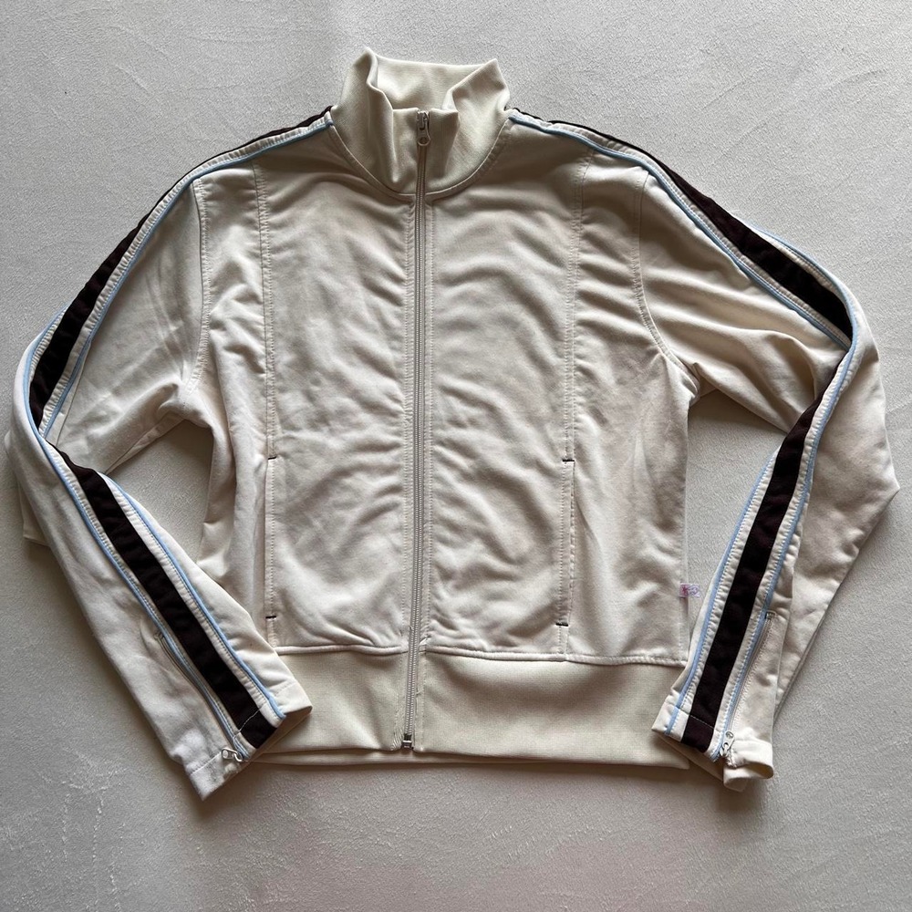 Counter Culture Creak Chocolate Brown Striped Retro 70s jacket